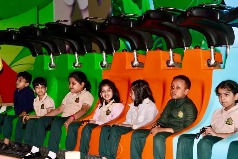 Greenwood kindergarten students in school uniform on a class outing